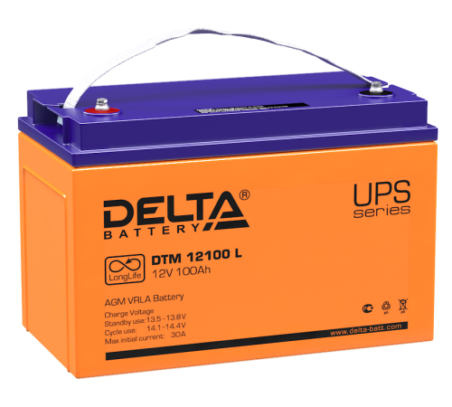 DELTA battery DTM 12100 L ∙ Аккумулятор 12В 100 А∙ч
