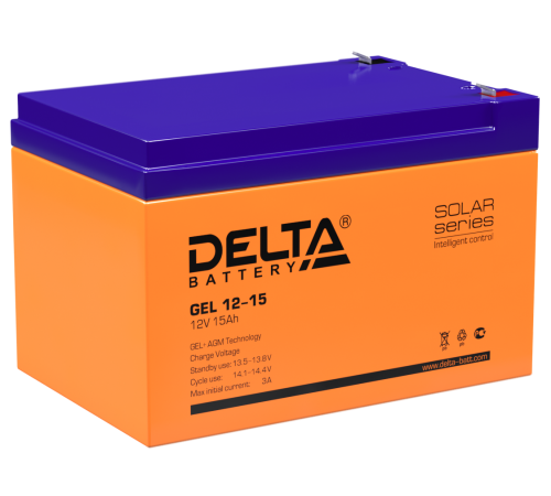 DELTA battery GEL 12-15 ∙ Аккумулятор 12В 15 А∙ч