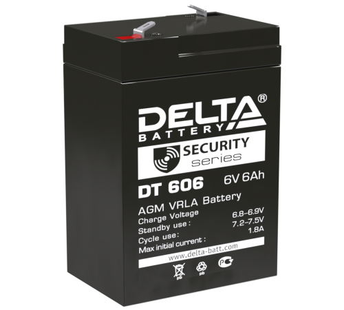 DELTA battery DT 606 ∙ Аккумулятор 6В 6 А∙ч