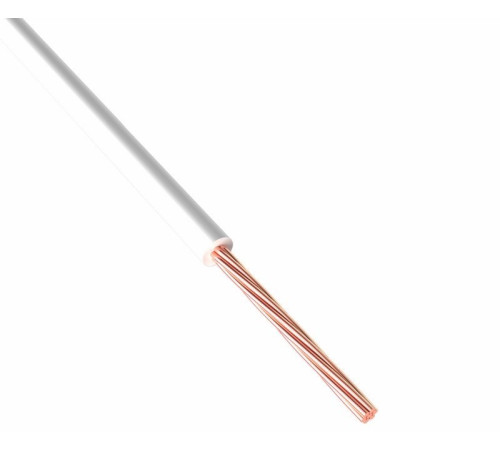 Rexant 01-6521-1 ∙ Провод ПГВА REXANT 1х1.00 мм², Cu, белый, бухта 200 м ∙ кратно 200 метр