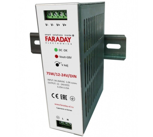 Faraday 75W/12-24V/DIN