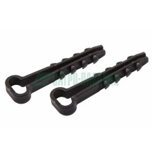 07-4621 ∙ Дюбель-хомут нейлоновый прямоугольный PROconnect 5-10 мм, черный, упаковка 100 шт.