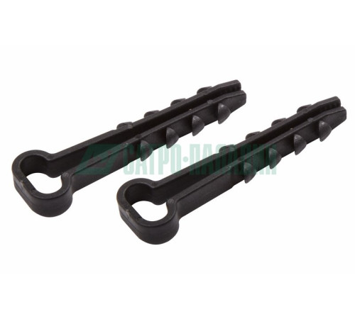 07-4621 ∙ Дюбель-хомут нейлоновый прямоугольный PROconnect 5-10 мм, черный, упаковка 100 шт.