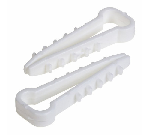 07-4611-9 ∙ Дюбель-хомут PROconnect 5-10, белый, прямоугольный, 10 шт.