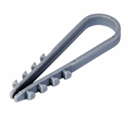 07-4501-3 ∙ Дюбель-хомут нейлоновый PROconnect 5-10 мм, серый, упаковка 100 шт.