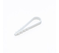 PR08.6949 ∙ Дюбель-хомут для круглого кабеля d19-25 мм белый (10шт) Промрукав