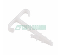 Rexant 07-4615 ∙ Дюбель-хомут нейлоновый Т-образный REXANT для двух плоских кабелей, 2x12 мм, белый (КФ), упаковка 100 шт.