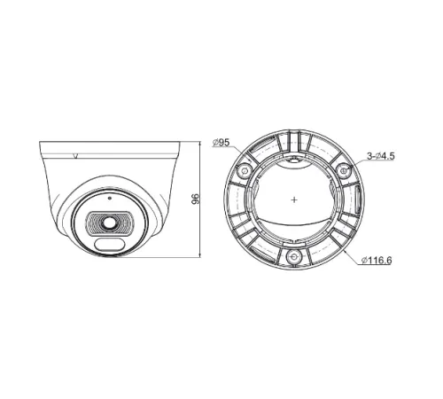 TC-C34XN Spec:I3W/E/Y/2.8mm/V4.2 Tiandy