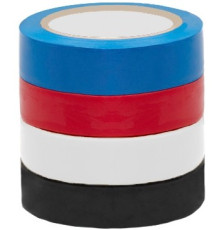 Kranz KR-09-2011 ∙ Набор изоляционных лент «АВТО» 4 цвета, рулон 5 метров KRANZ