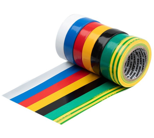 Kranz KR-09-2010-E ∙ Набор изоляционных лент 0,13х15 мм, 10 м, 7 цветов KRANZ