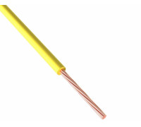 Rexant 01-6502-1 ∙ Провод ПГВА REXANT 1х0.75 мм², Cu, желтый, бухта 200 м ∙ кратно 200 метр