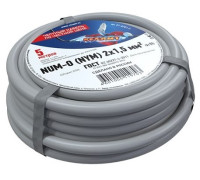 01-8701-5 ∙ Кабель силовой медный NUM-O 2x1,5 мм², 5м ГОСТ Rexant