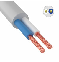 Провод ПВС 2x4,0 мм² белый ГОСТ ВКЗ 100м