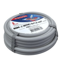 01-8704-5 ∙ Кабель силовой медный NUM-J 3x1,5 мм², 5м ГОСТ Rexant