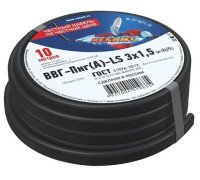 01-8271-10 ∙ Кабель силовой медный ВВГ-Пнг(А)-LS 3x1,5 мм², 10м ГОСТ Rexant