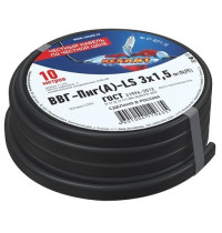 01-8271-10 ∙ Кабель силовой медный ВВГ-Пнг(А)-LS 3x1,5 мм², 10м ГОСТ Rexant