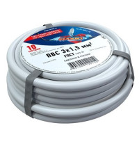 Rexant 01-8046-10 ∙ Провод соединительный ПВС 3x1,5 мм², белый, длина 10 метров, ГОСТ 7399-97 REXANT