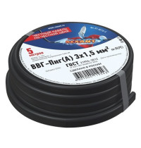 01-8215-5 ∙ Кабель силовой медный ВВГ-Пнг(А) 3x1,5 мм², 5м ГОСТ Rexant