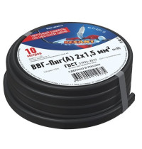 01-8201-10 ∙ Кабель силовой медный ВВГ-Пнг(А) 2x1,5 мм², 10м ГОСТ Rexant