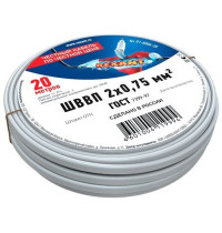 Rexant 01-8086-20 ∙ Провод ШВВП 2х0,75 мм², длина 20 метров, ГОСТ 7399-97 REXANT