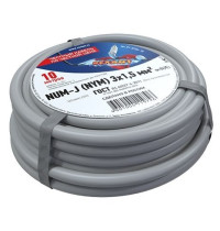 01-8704-10 ∙ Кабель силовой медный NUM-J 3x1,5 мм², 10м ГОСТ Rexant