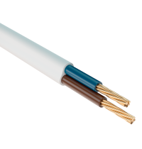 Провод ШВВП 2х0,75 мм² белый ГОСТ ВКЗ 50м