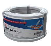 Rexant 01-8082-50 ∙ Провод ШВВП 2х0,5 мм², длина 50 метров, ГОСТ 7399-97 REXANT