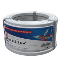 Rexant 01-8082-50 ∙ Провод ШВВП 2х0,5 мм², длина 50 метров, ГОСТ 7399-97 REXANT