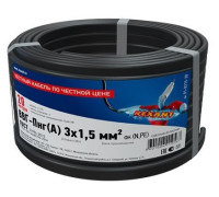 01-8215-20 ∙ Кабель силовой медный ВВГ-Пнг(А) 3x1,5 мм², 20м ГОСТ Rexant