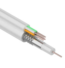 01-4021 ∙ Кабель ККСВ-В+4х0,5 мм, 100м, белый, Rexant