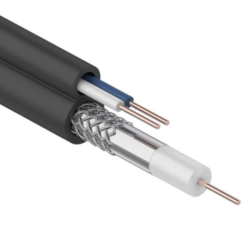 01-4002 ∙ Кабель ККСВ-П+2х0,5 мм, 100м, черный, Rexant