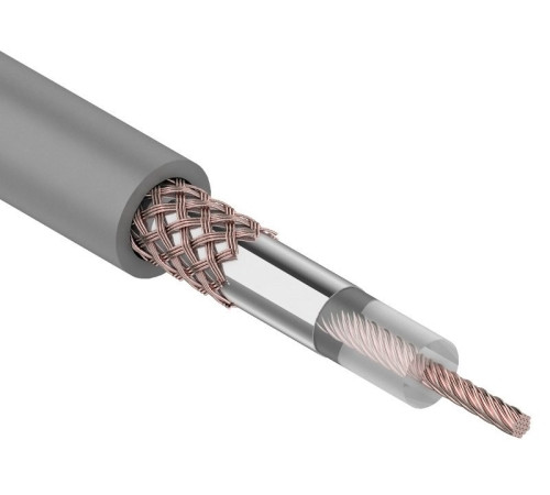 01-2002 ∙ Кабель коаксиальный RG-58 A/U, 50 Ом, Cu/Al/Cu, 64%, 100м, серый, Rexant