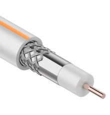 01-2401 ∙ Кабель коаксиальный SAT 50 M, Cu/Al/Cu, 75%, 75 Ом, 100м, Indoor, белый, Rexant