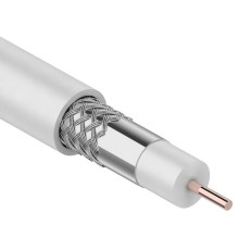 01-2205-50 ∙ Кабель коаксиальный RG-6U, 75 Ом, CCS/Al/Al, 48%, 50м , Indoor, белый, PROconnect