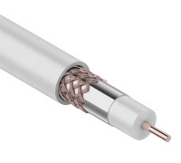 01-2233 ∙ Кабель коаксиальный RG-6U+Cu, 75 Ом, Cu/Al/Cu, 75%, 305м, Indoor, белый, Rexant