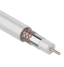01-2233 ∙ Кабель коаксиальный RG-6U+Cu, 75 Ом, Cu/Al/Cu, 75%, 305м, Indoor, белый, Rexant