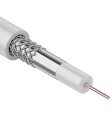 01-2611 ∙ Кабель коаксиальный 3С-2V, 75 Ом, CCS/Al/Al, 48%, 100м, Indoor, белый, Rexant