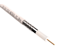 51450 ∙ Кабель коаксиальный 3C-2V Netko, 75 Ом (CCS, оплетка 32 нити AL), белый (100м)