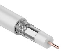 01-2201 ∙ Кабель коаксиальный RG-6U, 75 Ом, CCS/Al/Al, 64%, 100м, Indoor, белый, Rexant