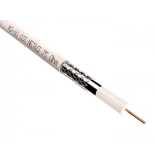 51157 ∙ Кабель коаксиальный RG-6U Netko, 75 Ом (CCS, оплетка 32 нити AL), белый (100м)
