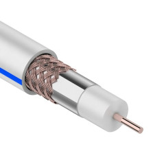 01-2471 ∙ Кабель коаксиальный DG 113, Cu/Al/Cu, 75%, 75 Ом, 100м, Indoor, белый, Rexant