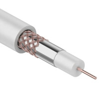 01-2651 ∙ Кабель коаксиальный RG-59U+Cu, 75 Ом, Cu/Al/Cu, 64%, 305м, Indoor, белый, Rexant