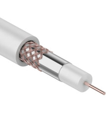 01-2651 ∙ Кабель коаксиальный RG-59U+Cu, 75 Ом, Cu/Al/Cu, 64%, 305м, Indoor, белый, Rexant