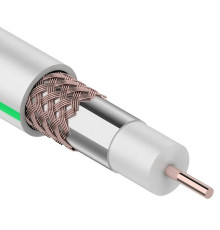 01-2431-6 ∙ Кабель коаксиальный SAT 703 B, Cu/Al/Cu, 64%, 75 Ом, 100м, Indoor, белый, PROconnect