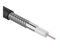 Cavel 01-2432-2 ∙ Кабель коаксиальный SAT-703N, Cu/Al/CuSn, 75%, 75 Ом, 100м, Indoor, черный CAVEL