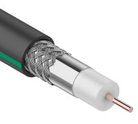 01-2436-1 ∙ Кабель коаксиальный SAT 703 B, Cu/Al/Al, 75%, 75 Ом, 100м, черный Outdoor, PROconnect