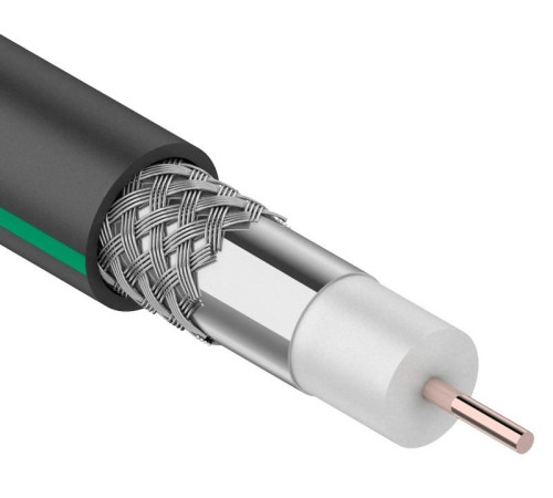 01-2436-1 ∙ Кабель коаксиальный SAT 703 B, Cu/Al/Al, 75%, 75 Ом, 100м, черный Outdoor, PROconnect