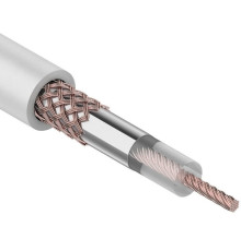 01-2001 ∙ Кабель коаксиальный RG-58 A/U, 50 Ом, Cu/Al/Cu 64%, 100м, белый, Rexant