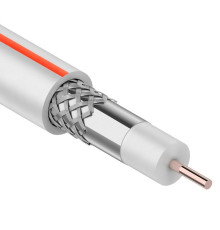 01-2401-2-50 ∙ Кабель коаксиальный SAT 50M, 75 Ом, CCS/Al/Al, 75%, 50м , Indoor, белый, PROconnect