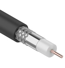01-2202 ∙ Кабель коаксиальный RG-6U, 75 Ом, CCS/Al/Al, 64%, 100м, черный Outdoor, Rexant